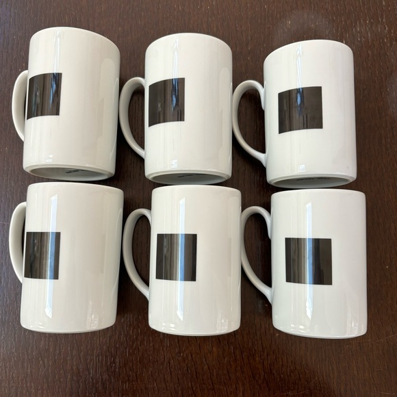 6 Vista Alegre Porcelain Mugs “Wacky” Modern Abstract RARE - Picture 7 of 8